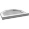 Ekena Millwork Octagonal Top Surface Mount PVC Gable Vent w/ 2"W x 2"P Brickmould Sill Frame, 22"W x 18"H GVPOT22X1803SN - alternate 3